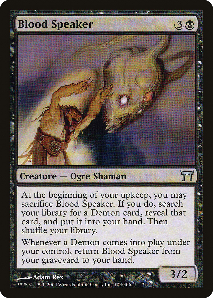 Image of Blood Speaker (CHK-103) - Champions of Kamigawa Foil