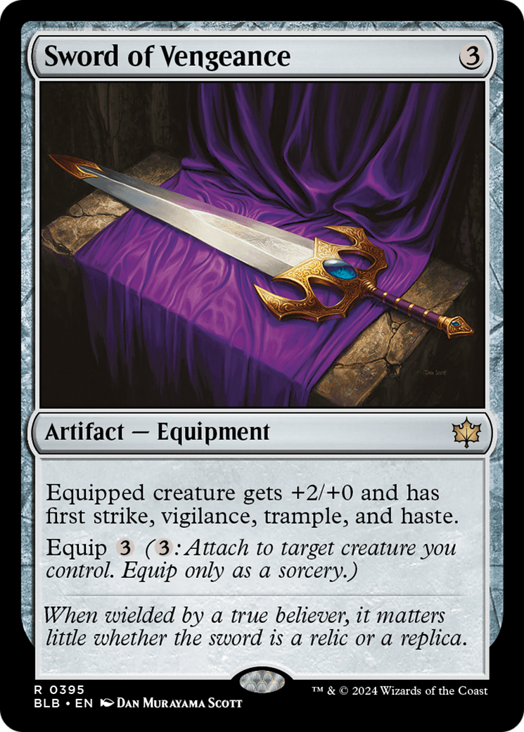 Image of Sword of Vengeance (BLB-395) - Bloomburrow