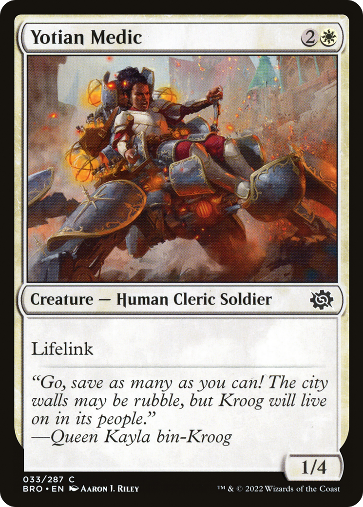 Image of Yotian Medic (BRO-033) - The Brothers' War Foil