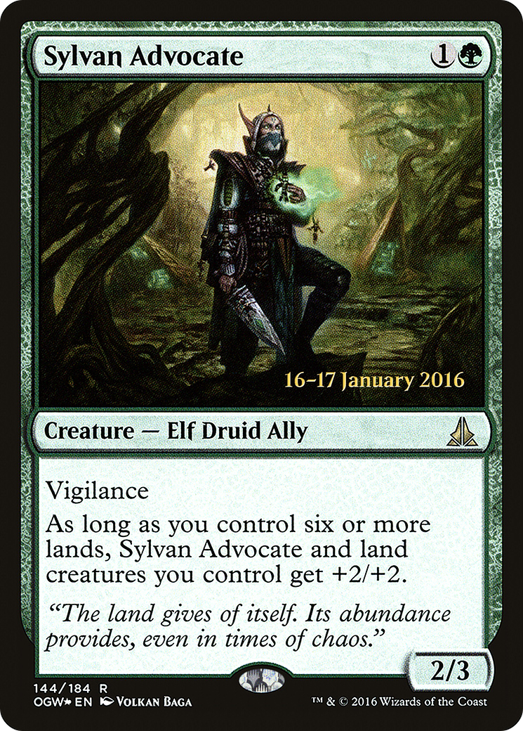 Image of Sylvan Advocate (PRE-144) - Oath of the Gatewatch Promos Foil