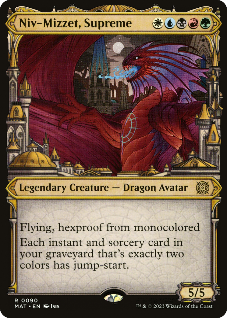 Image of Niv-Mizzet, Supreme (Showcase) (MAT-090) - March of the Machine: The Aftermath: (Showcase) Foil