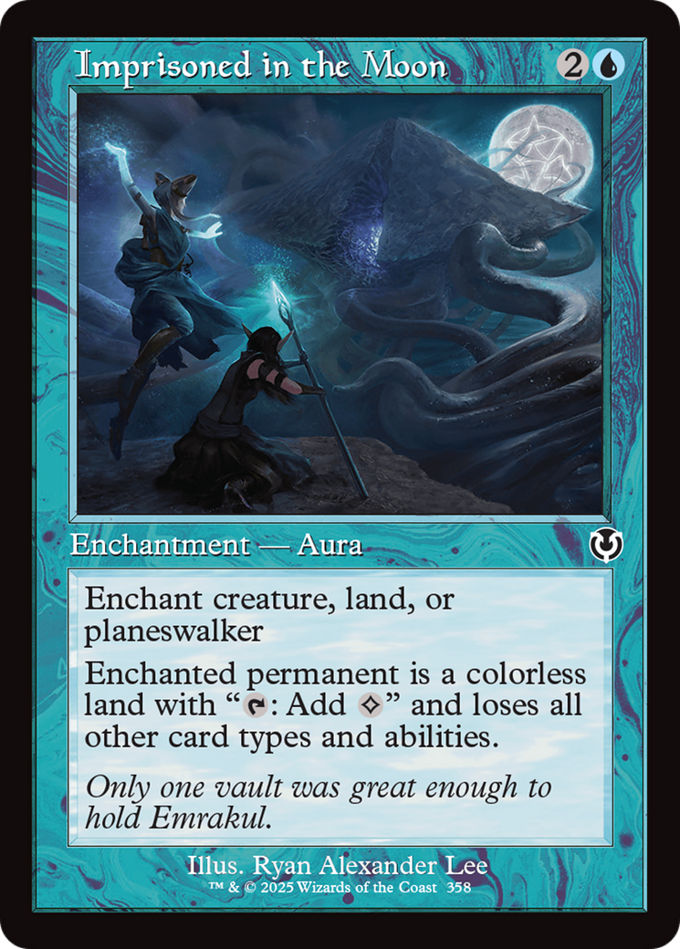 Image of Imprisoned in the Moon (Retro Frame) (INR-358) - Innistrad Remastered: (enchantment)