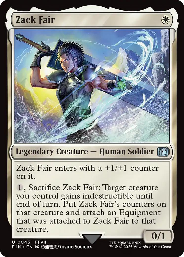 Image of Zack Fair (FIN-045) - FINAL FANTASY Foil