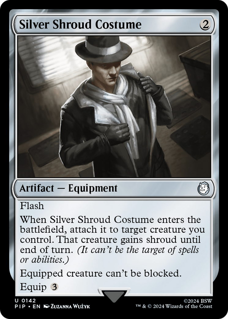 Image of Silver Shroud Costume (PIP-142) - Fallout