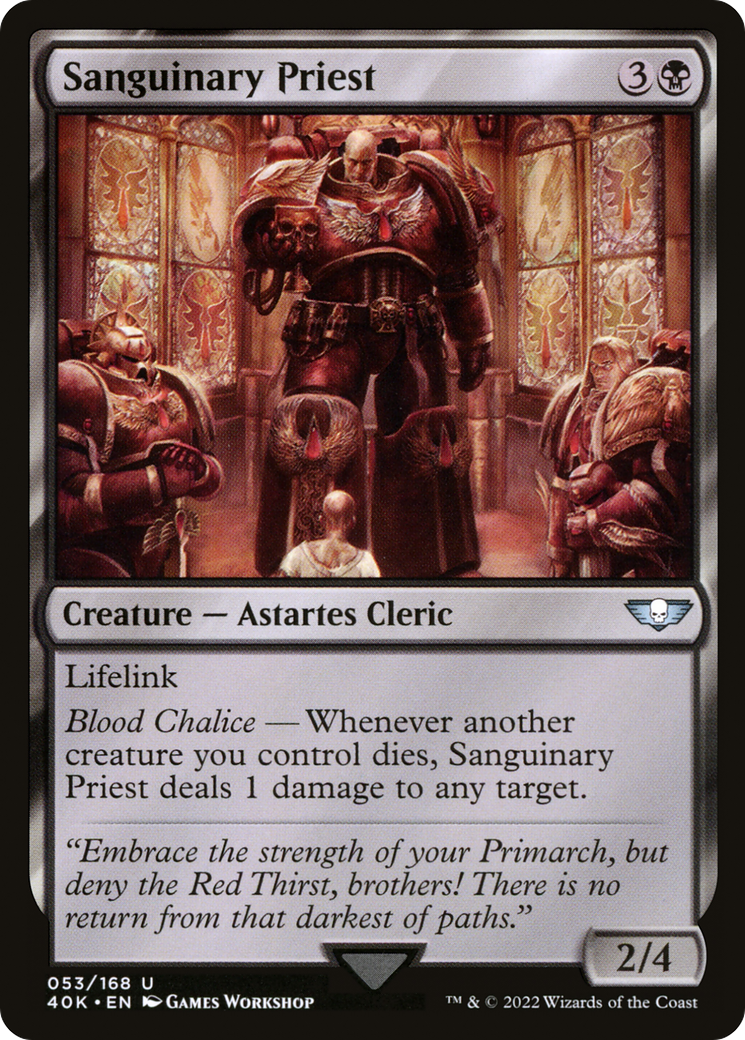 Image of Sanguinary Priest (40K-053) - Warhammer 40,000 Commander