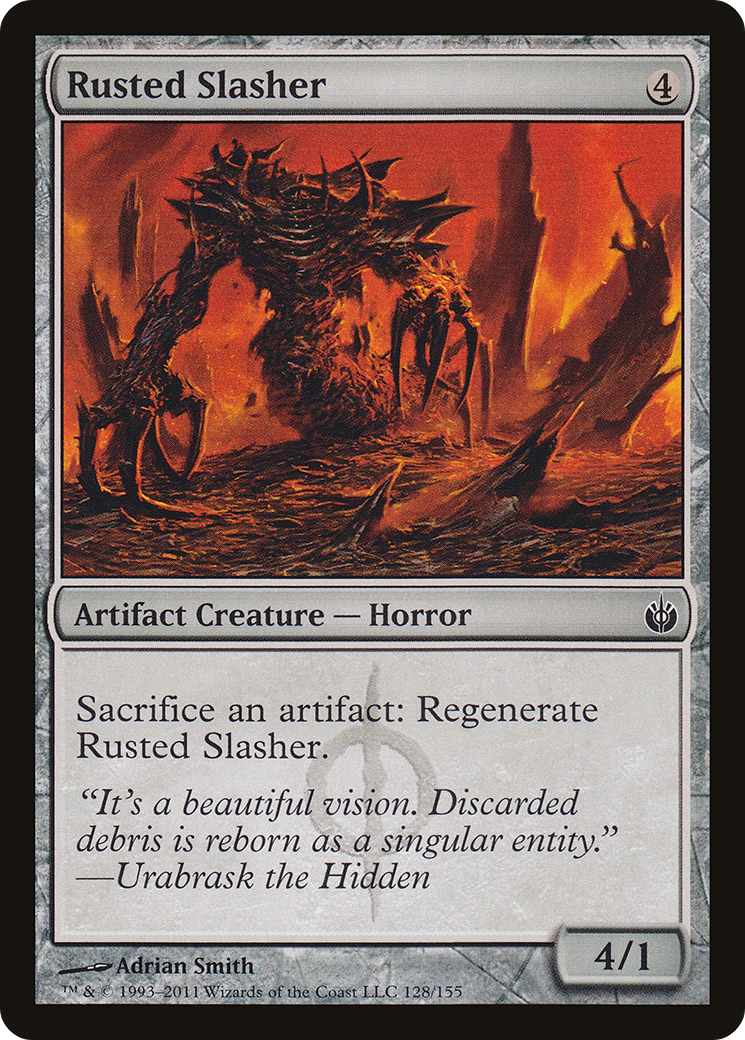 Image of Rusted Slasher (MBS-128) - Mirrodin Besieged Foil