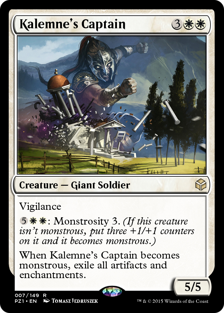 Image of Kalemne's Captain (PZ1-007) - Legendary Cube Prize Pack Foil