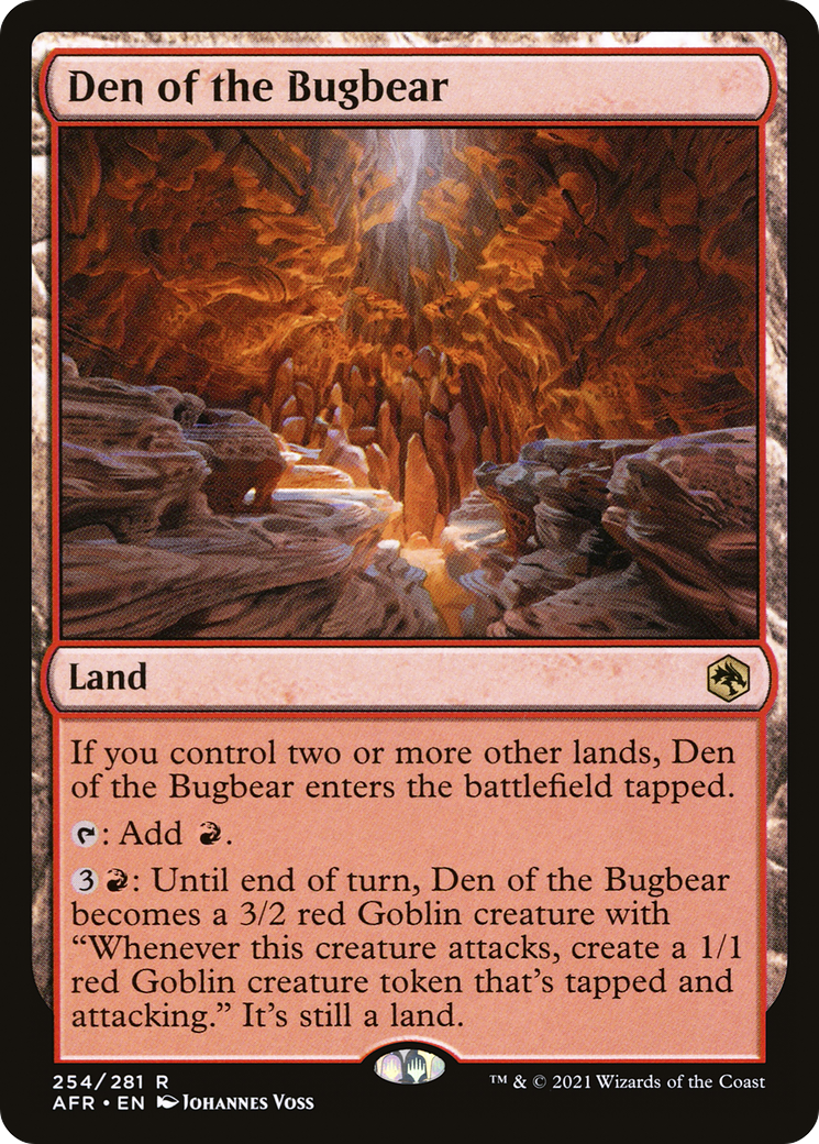 Image of Den of the Bugbear (AFR-254) - Adventures in the Forgotten Realms Foil