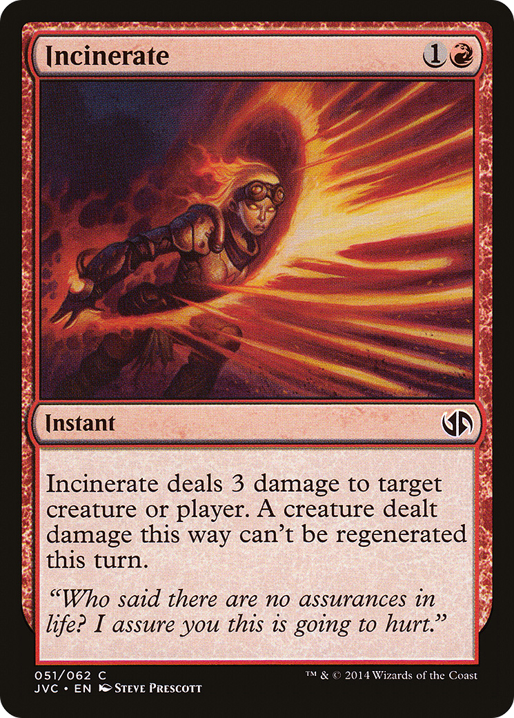 Image of Incinerate (DD3-051) - Duel Decks Anthology: Jace vs. Chandra
