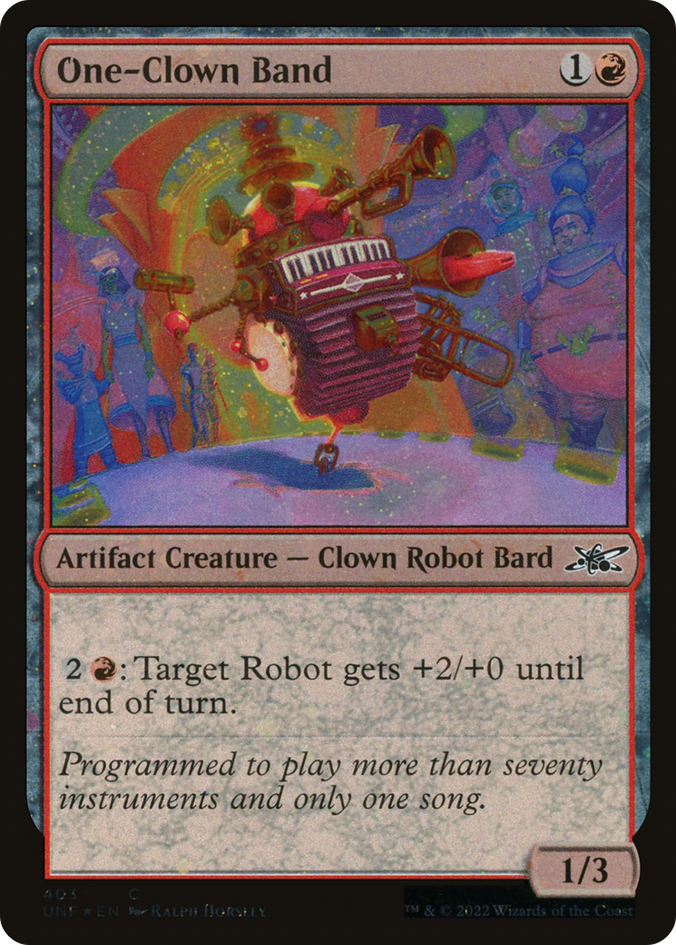 Image of One-Clown Band (Galaxy Foil) (UNF-403) - Unfinity Foil