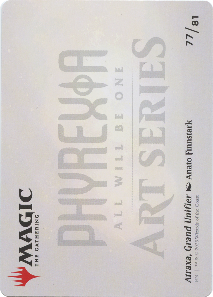Image of Atraxa, Grand Unifier // Atraxa, Grand Unifier (AONE-077) - Phyrexia: All Will Be One Art Series (Borderless) Foil