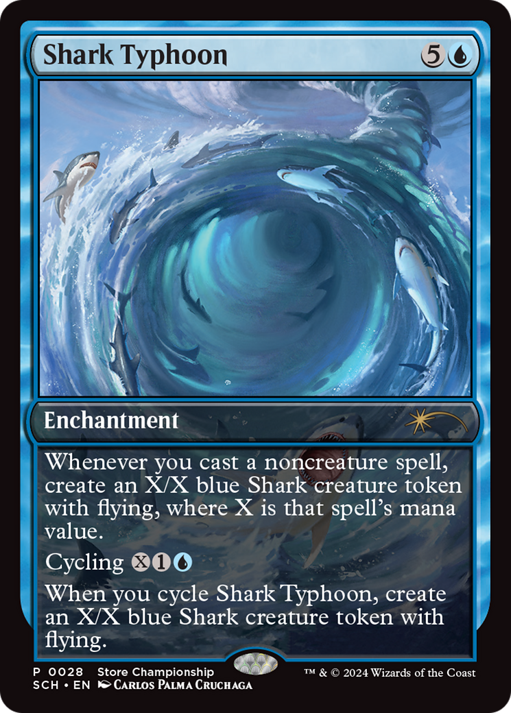 Shark Typhoon (GAME-028) - Store Championships Foil