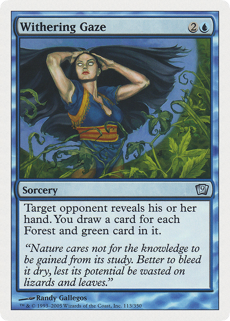 Image of Withering Gaze (9ED-113) - 9th Edition