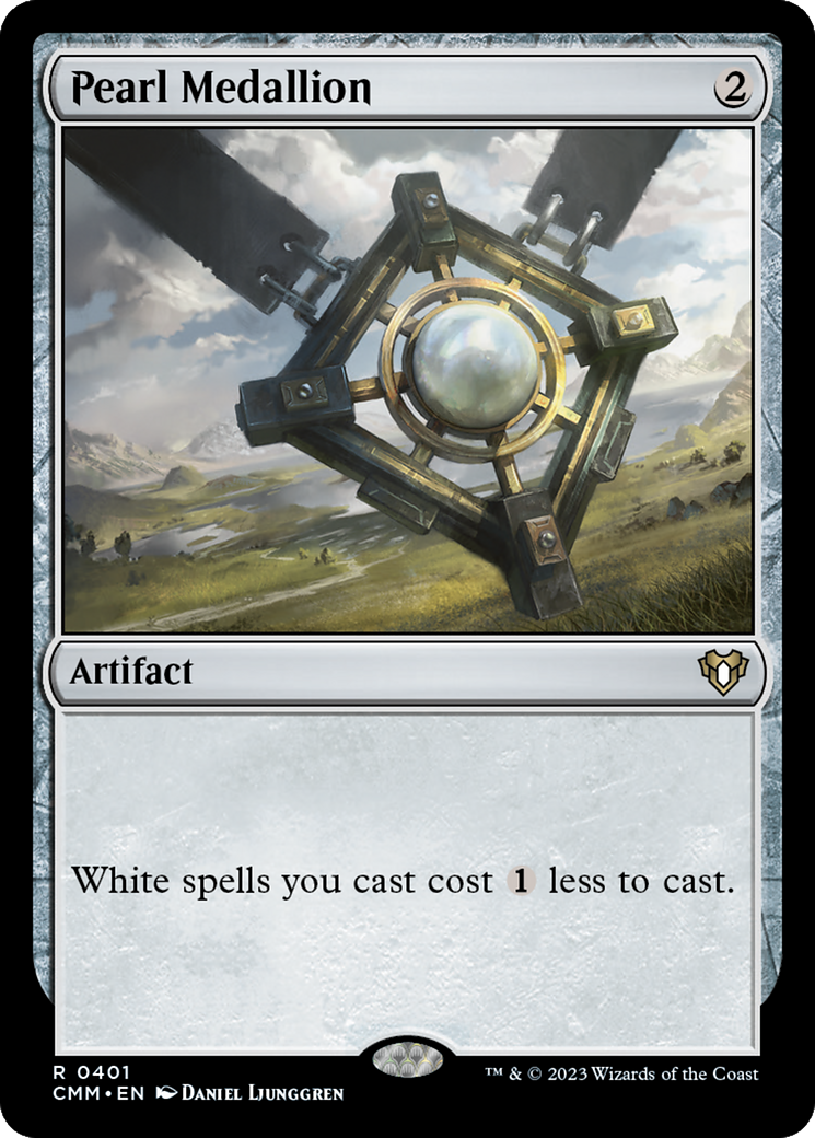 Image of Pearl Medallion (CMM-401) - Commander Masters
