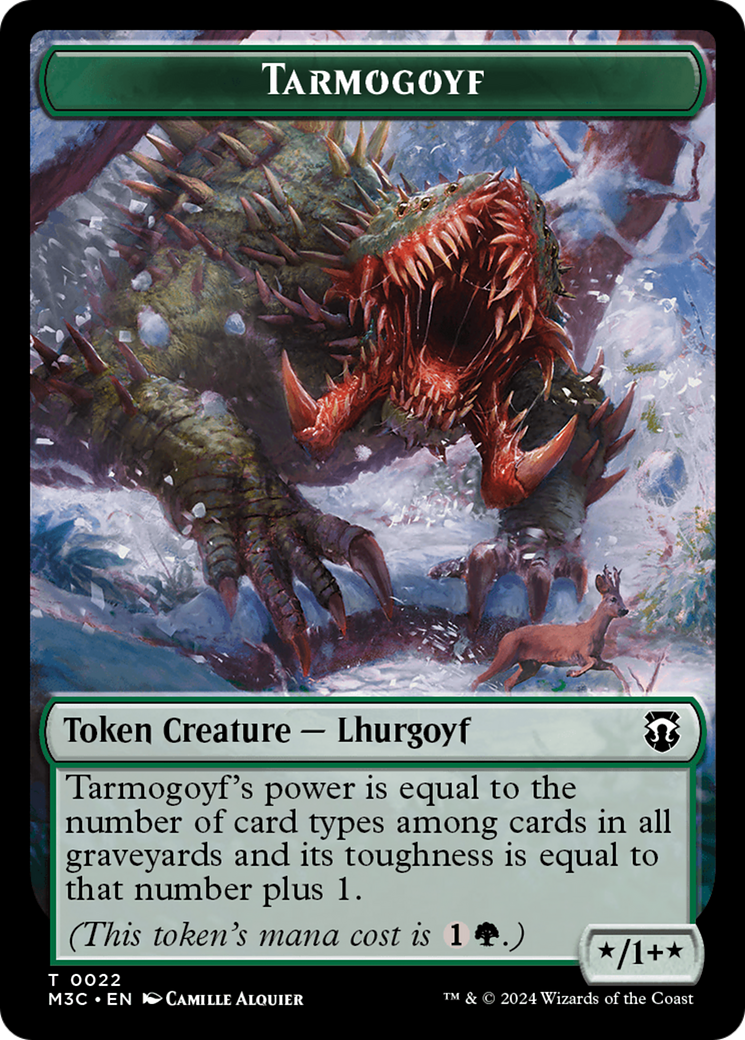 Image of Tarmogoyf (TM3C-022) - Modern Horizons 3 Commander Tokens Foil