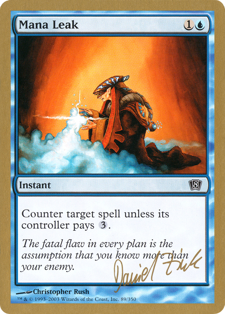 Image of Mana Leak - 2003 Daniel Zink (8ED) (WCD-) - World Championship Decks 2003
