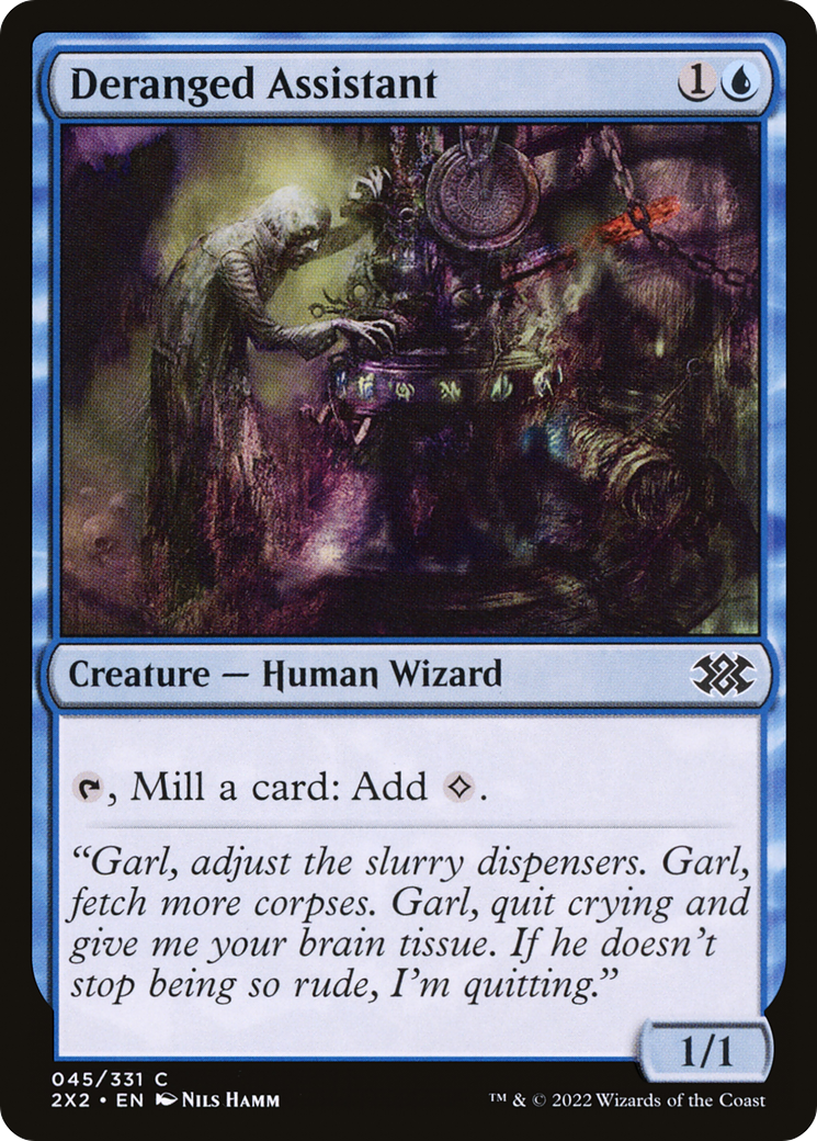 Image of Deranged Assistant (2X2-045) - Double Masters 2022 Foil
