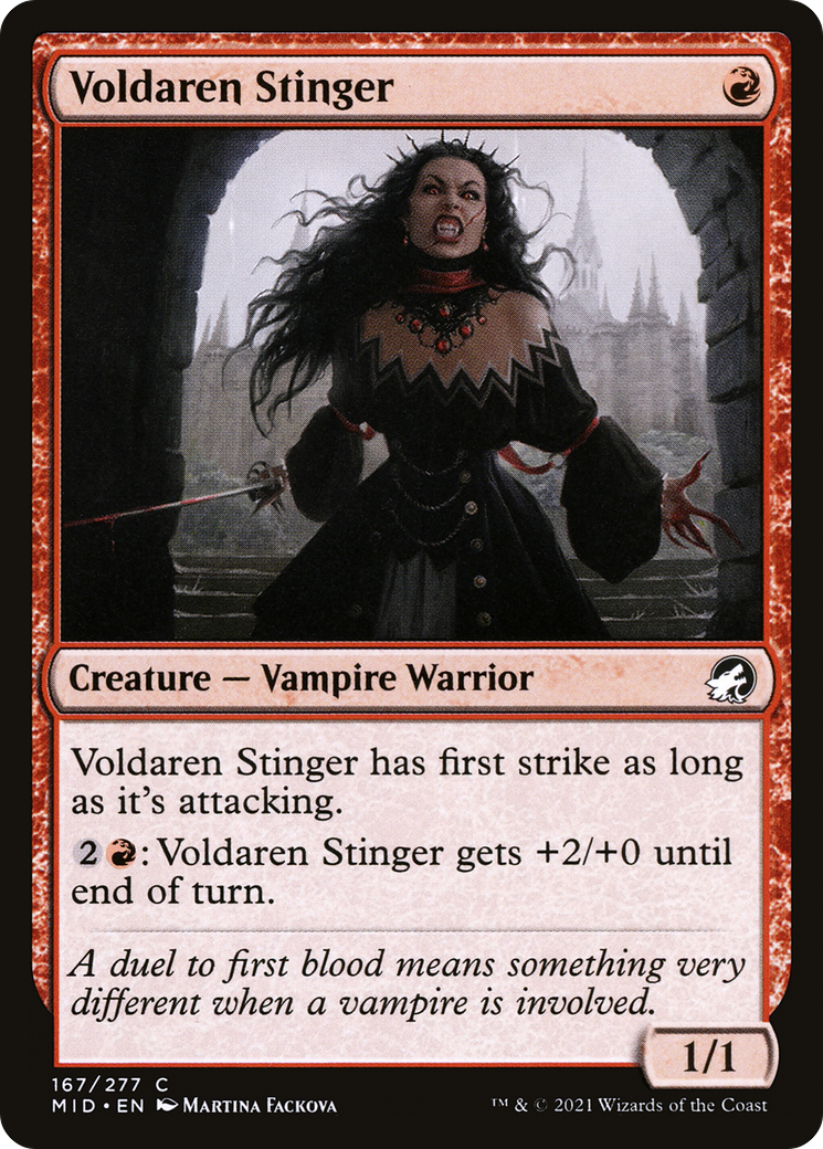 Image of Voldaren Stinger (MID-167) - Innistrad: Midnight Hunt Foil