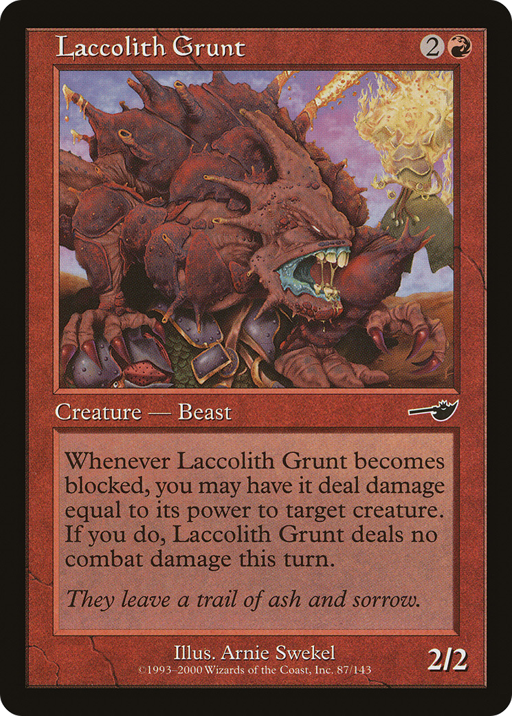 Image of Laccolith Grunt (NMS-087) - Nemesis Foil