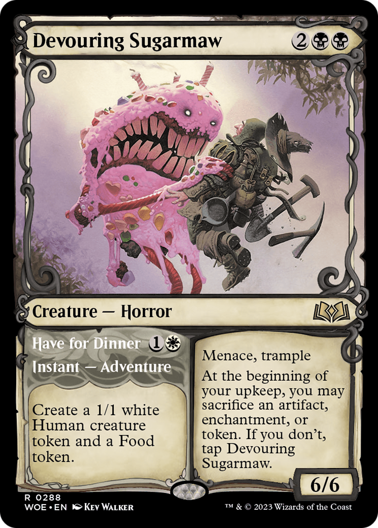 Image of Devouring Sugarmaw (Showcase) (WOE-288) - Wilds of Eldraine: (Showcase) Foil