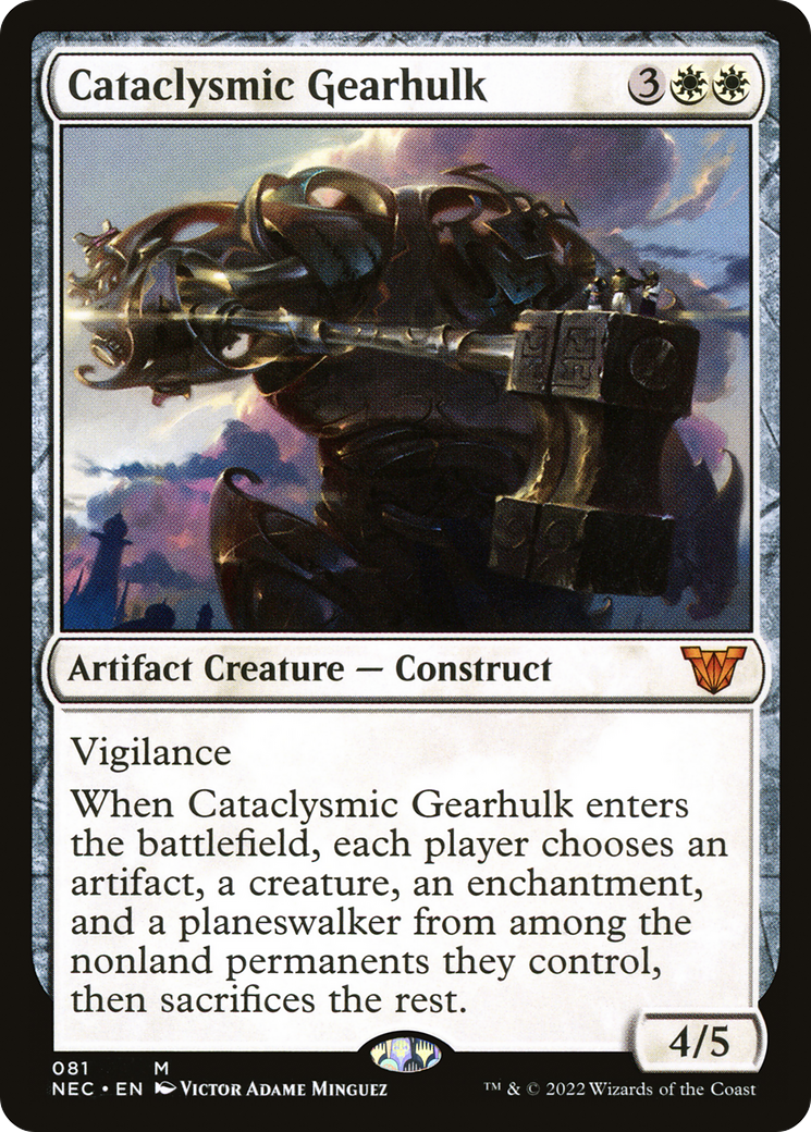 Image of Cataclysmic Gearhulk (NEC-081) - Neon Dynasty Commander
