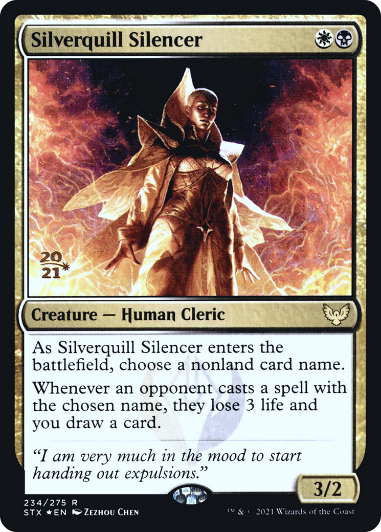 Image of Silverquill Silencer (PRE-234S) - Strixhaven: School of Mages Promos Foil