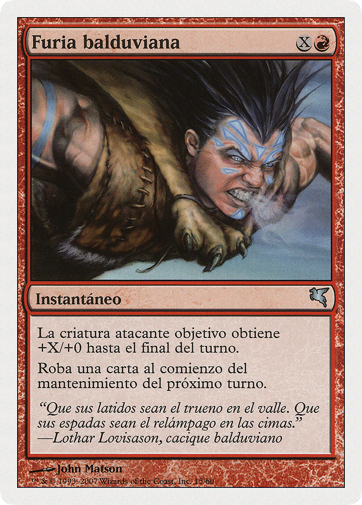 Image of Balduvian Rage (Spanish) - 