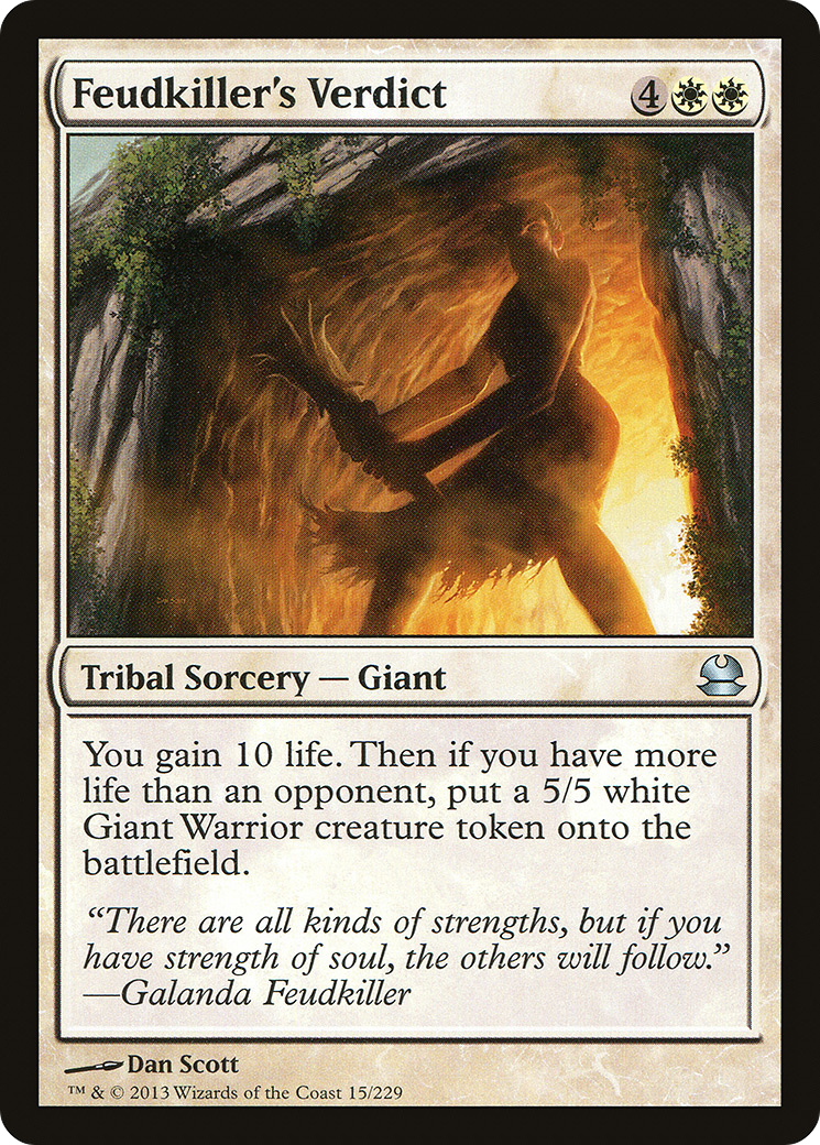 Image of Feudkiller's Verdict (MMA-015) - Modern Masters Foil