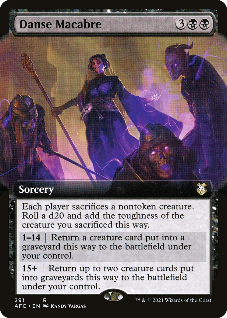 Image of Danse Macabre (Extended Art) (AFC-291) - Forgotten Realms Commander: (Extended Art)