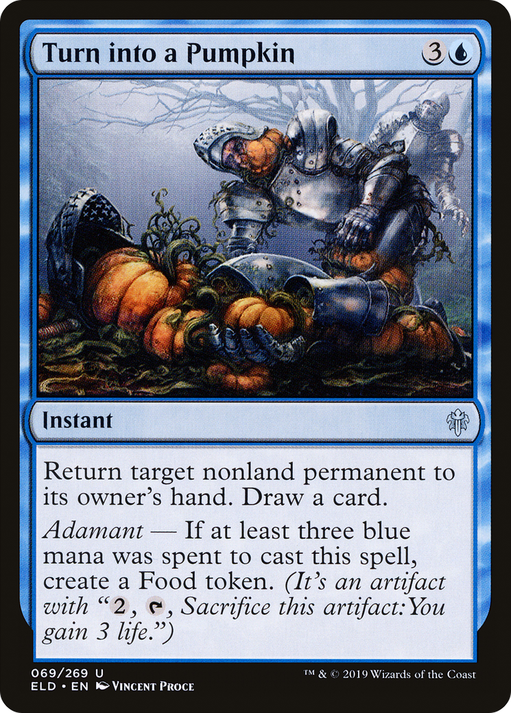 Image of Turn into a Pumpkin (ELD-069) - Throne of Eldraine Foil