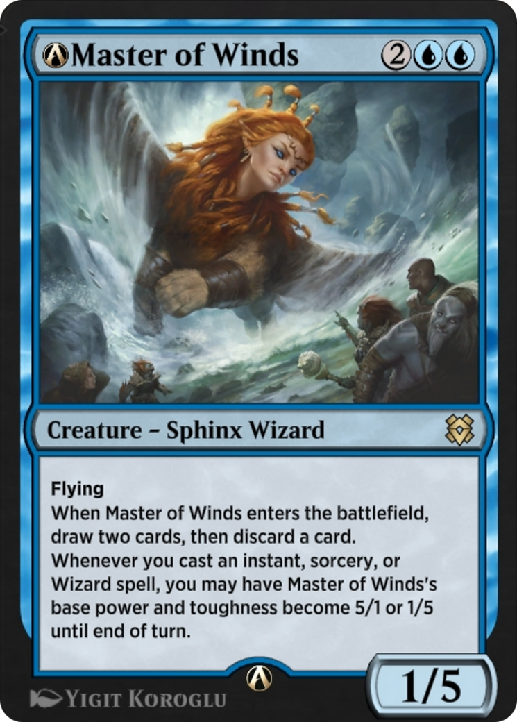 Image of A-Master of Winds (ZNR-A-68) - Zendikar Rising