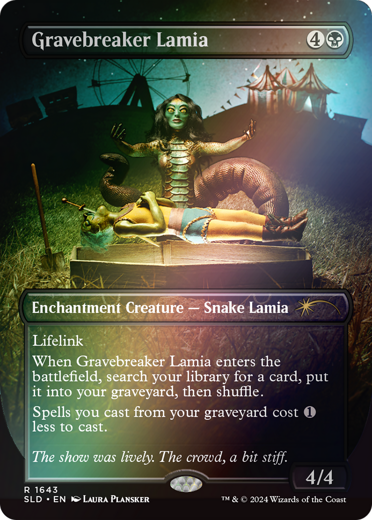 Image of Gravebreaker Lamia (Rainbow Foil) (SLD-1643★) - Secret Lair Drop: (enchantment) Foil