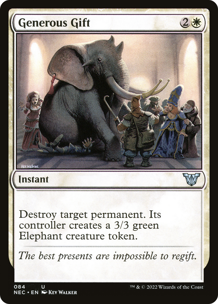 Image of Generous Gift (NEC-084) - Neon Dynasty Commander
