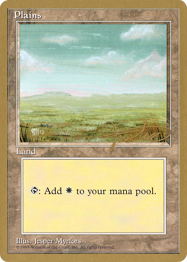 Image of Plains (A) - 1996 Mark Justice (4ED) (WCD-) - Pro Tour Collector Set