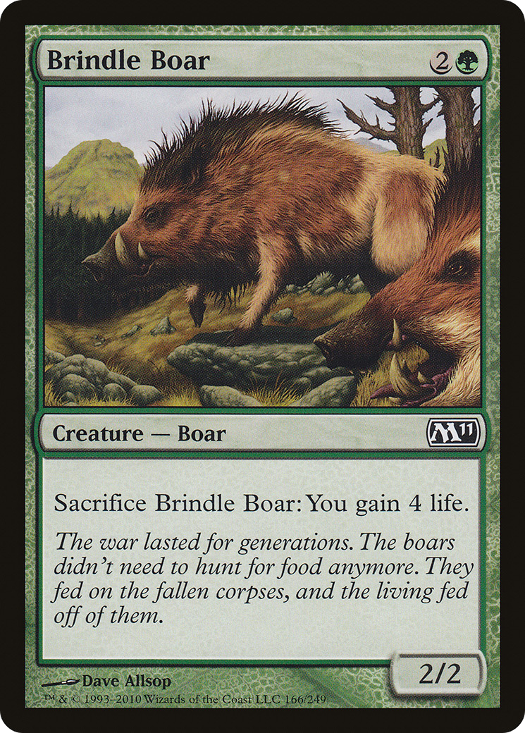 Image of Brindle Boar (M11-166) - Magic 2011 Foil