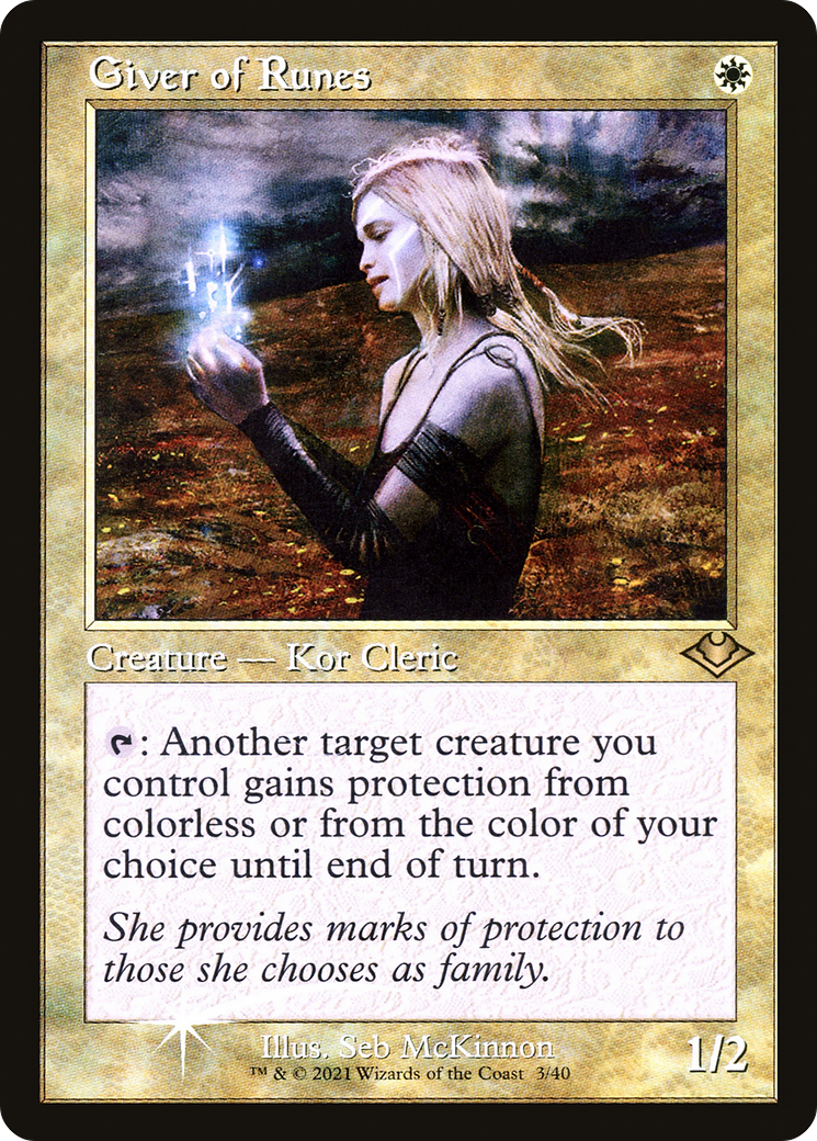 Image of Giver of Runes (Retro Frame) (MH1-003) - Modern Horizons 1 Timeshifts Foil
