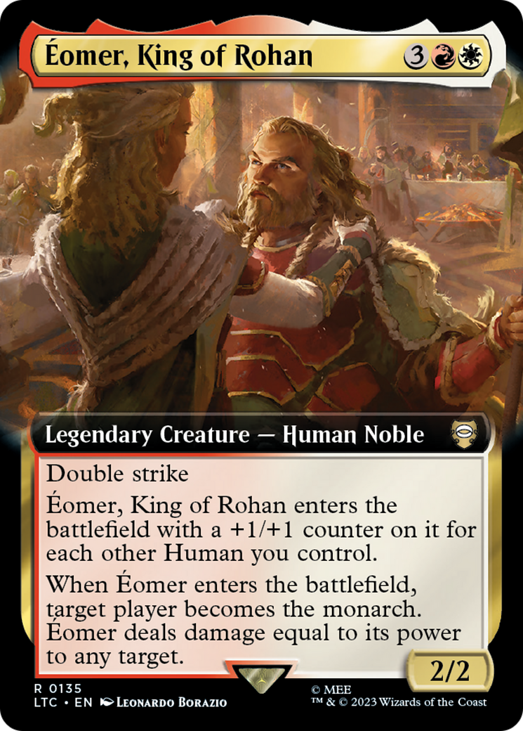 Image of Eomer, King of Rohan (Extended Art) (LTC-135) - Tales of Middle-earth Commander: (Extended Art) Foil