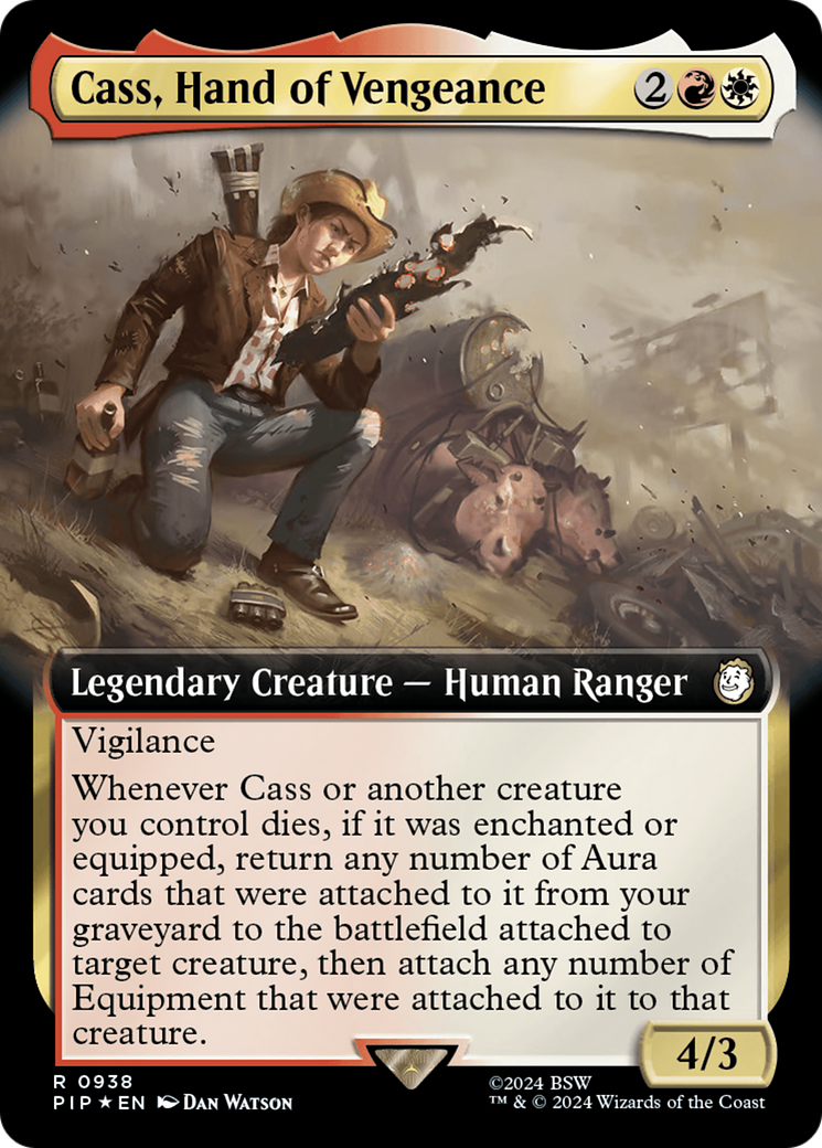 Image of Cass, Hand of Vengeance (Extended Art) (Surge Foil) (PIP-938) - Fallout: (Extended Art) Foil
