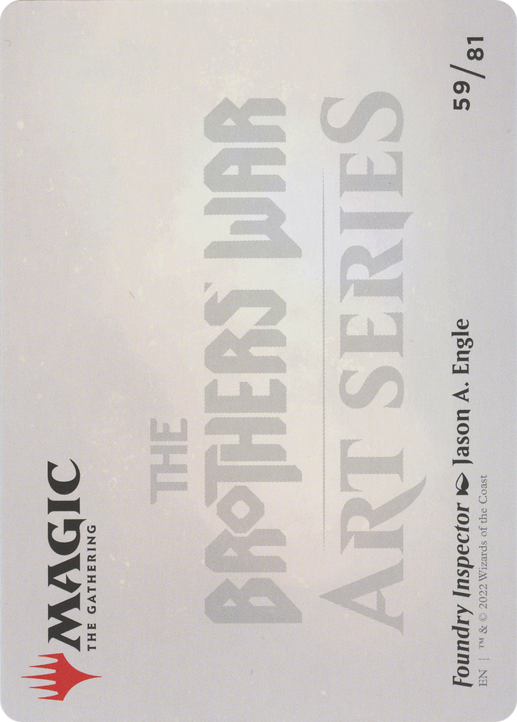 Image of Foundry Inspector // Foundry Inspector (ABRO-059) - The Brothers' War Art Series (Borderless) Foil