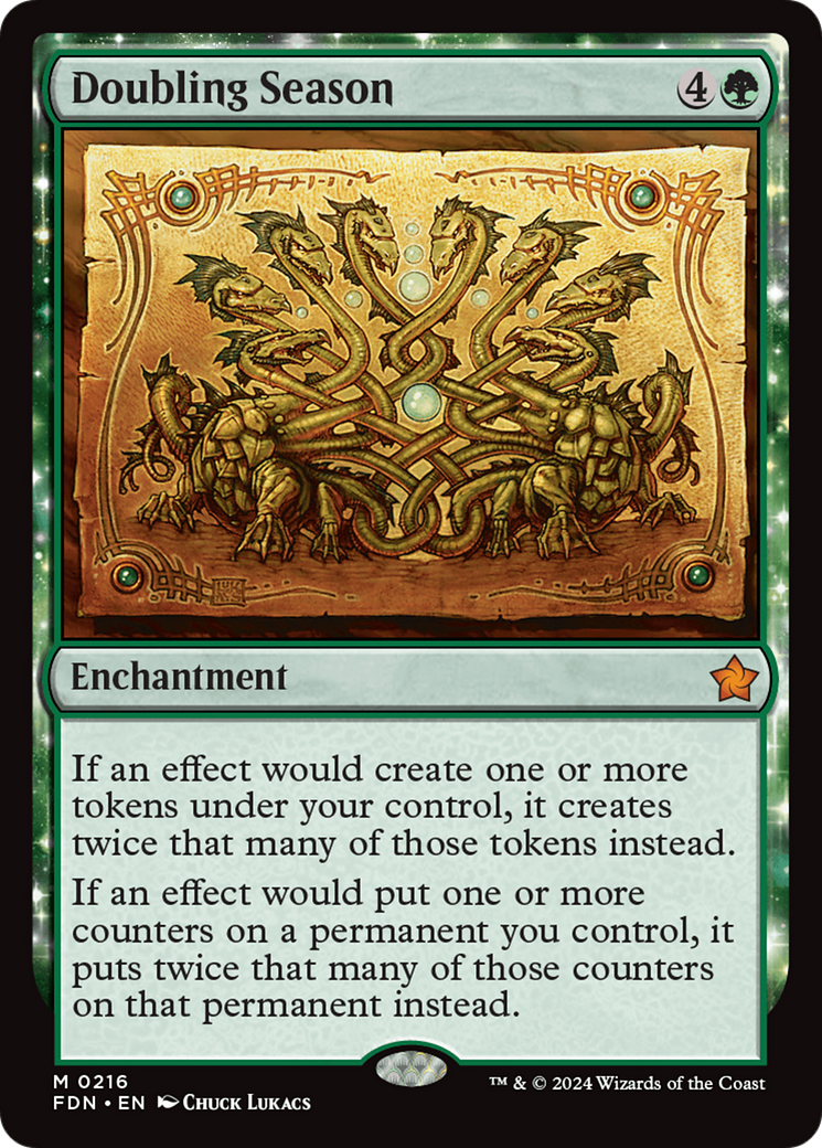 Image of Doubling Season (FDN-216) - Foundations: (enchantment) Foil
