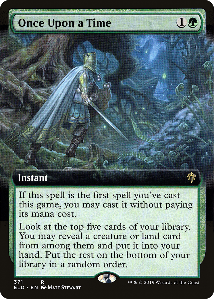 Image of Once Upon a Time (Extended Art) (ELD-371) - Throne of Eldraine: (Extended Art) Foil