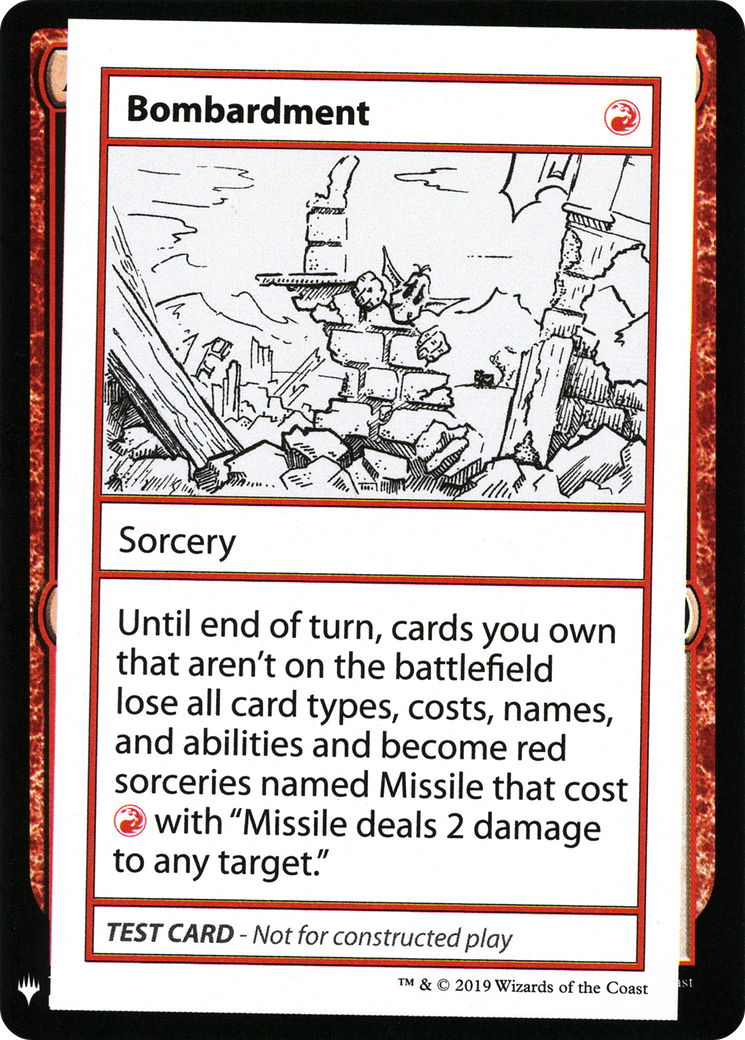 Image of Bombardment (CMB1-) - Mystery Booster Playtest Cards 2019