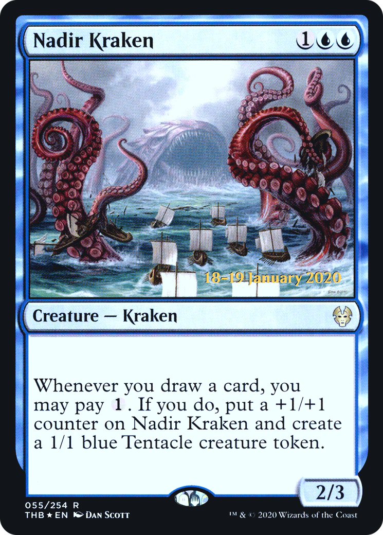 Image of Nadir Kraken (PRE-055) - Theros Beyond Death Promos Foil