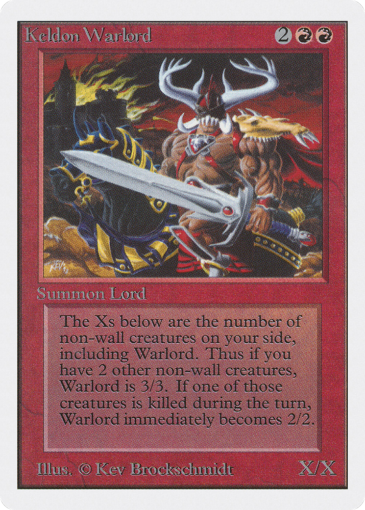 Image of Keldon Warlord (2ED-) - Unlimited Edition