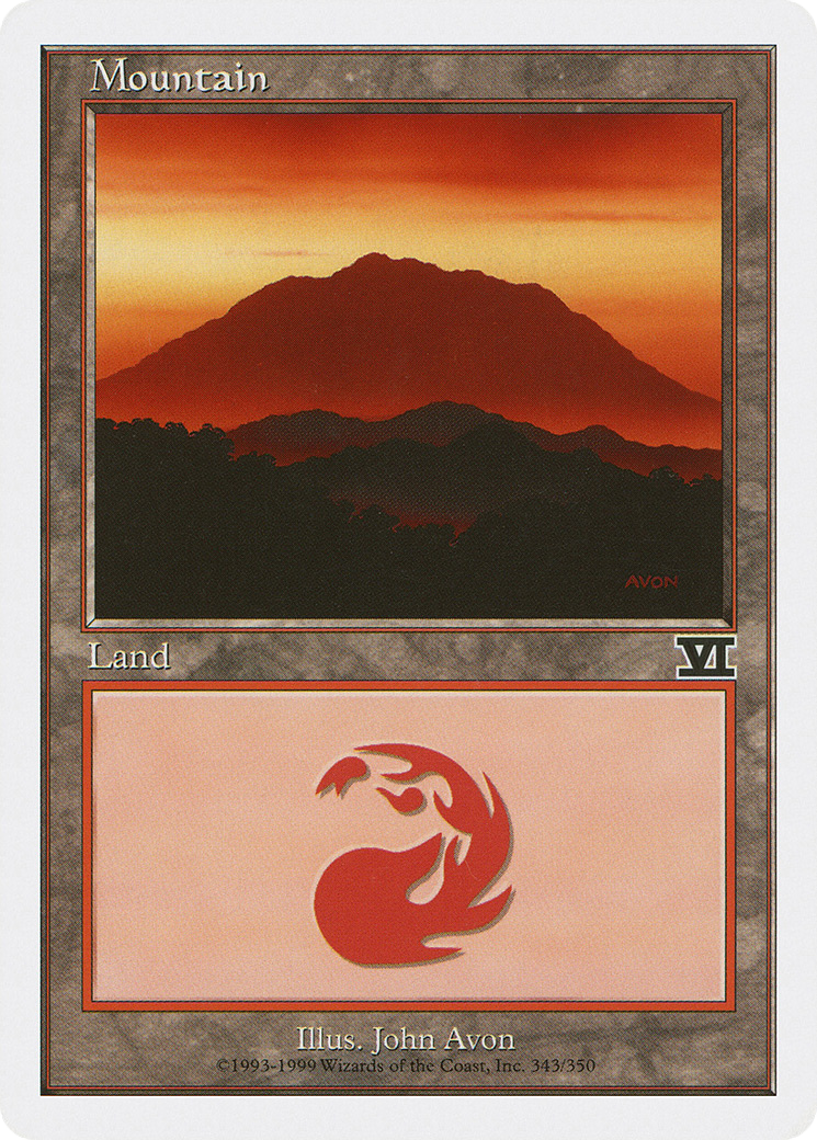 Image of Mountain (343) (6ED-343) - Classic Sixth Edition