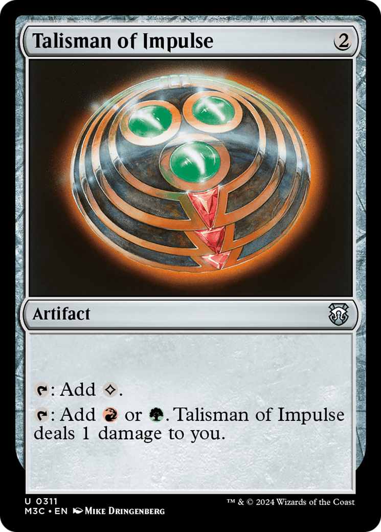 Image of Talisman of Impulse (M3C-311) - Modern Horizons 3 Commander