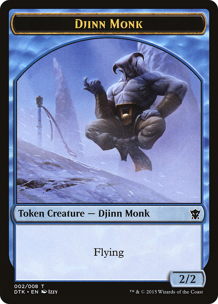 Image of Djinn Monk Token (DTK-002) - Dragons of Tarkir Tokens
