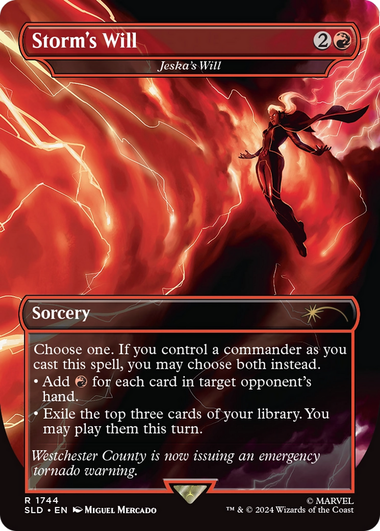 Image of Storm's Will - Jeska's Will (SLD-1744) - Secret Lair Drop / Storm's Will (Borderless)