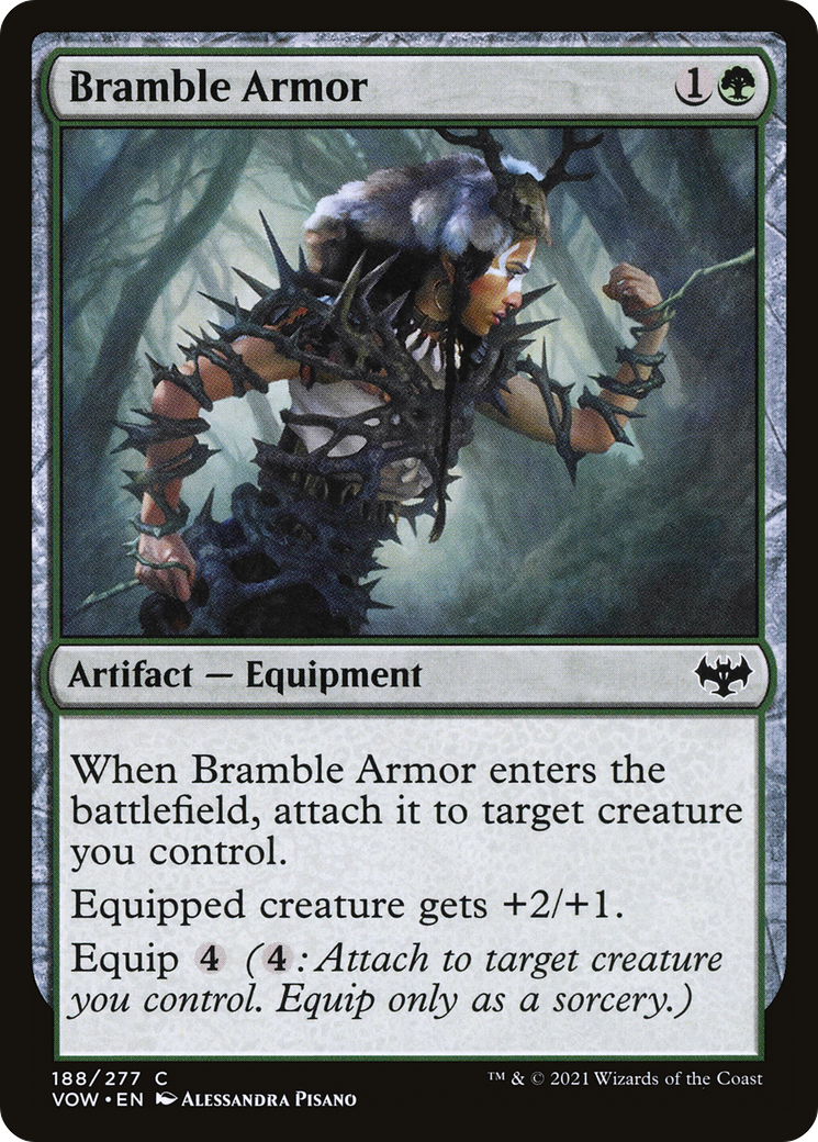 Image of Bramble Armor (VOW-188) - Innistrad: Crimson Vow Foil