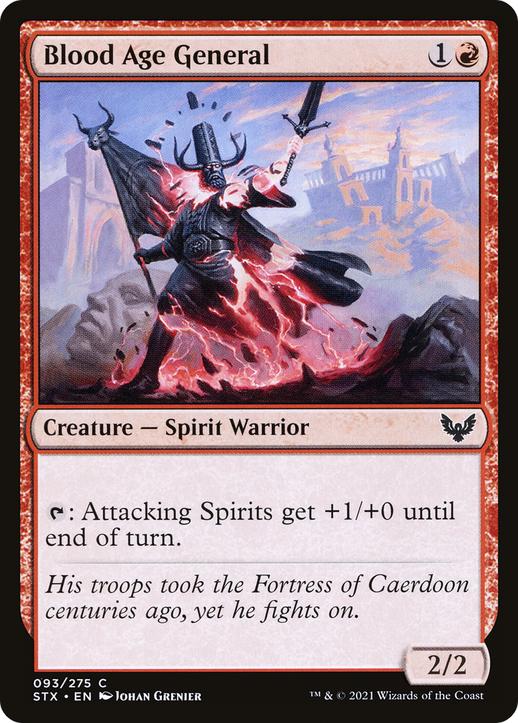 Image of Blood Age General (STX-093) - Strixhaven: School of Mages Foil
